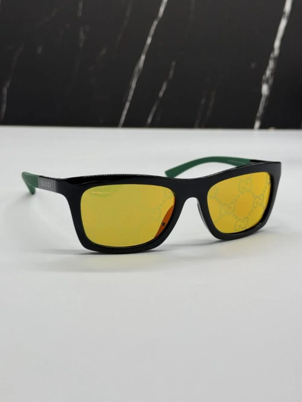 NEW GUCCI GG1735S 005 BLACK/GREEN UNISEX SUNGLASSES